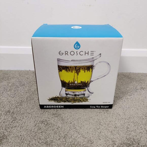 Grosche Aberdeen NEW Tea Steeper 1000 ml 1 L Tea Infuser Teapot Smart Tea Maker - Picture 1 of 10